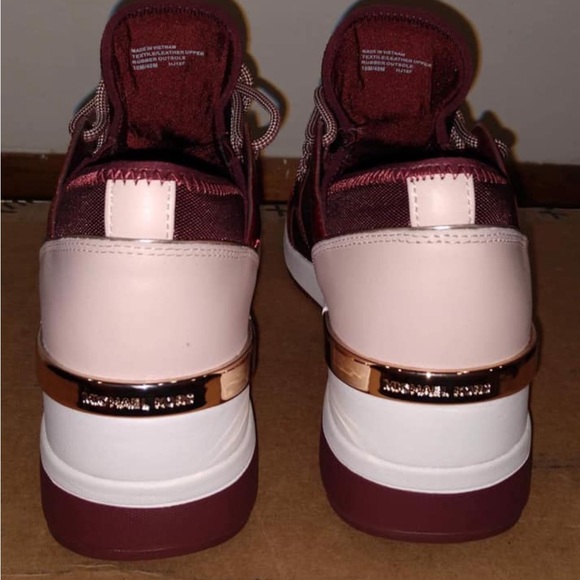 Michael Kors Red and Pink Platform Sneakers - Picture 6 of 7